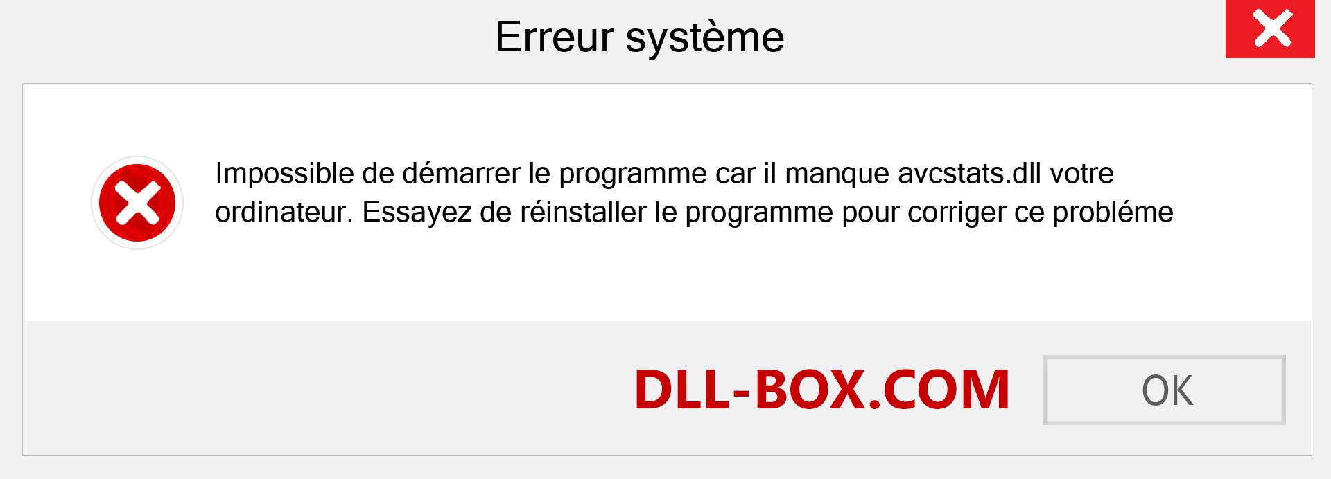 Le fichier avcstats.dll est manquant ?. Télécharger pour Windows 7, 8, 10 - Correction de l'erreur manquante avcstats dll sur Windows, photos, images